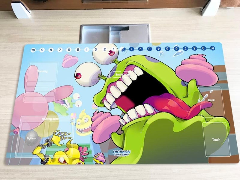 Mlikemat New Playmat Digimon DTCG Mat Numemon TCG CCG OCG Trading Card Game Mat with Zones + Free Bag (ZD002-908-SM) - Image 2